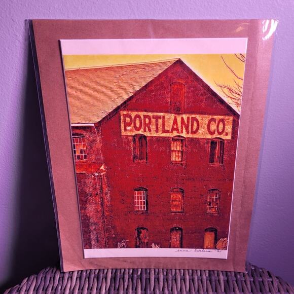 Anna Karlina Signed Photography Portland Co Maine 2021 Historic Street Art 9x12 - Picture 1 of 9